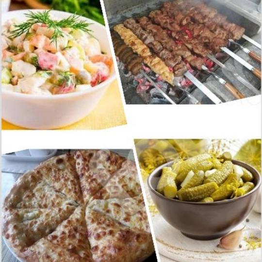Новогодний Микс - шашлык, хачапури, нарезка (на 4 - 6 человек) / novogod
