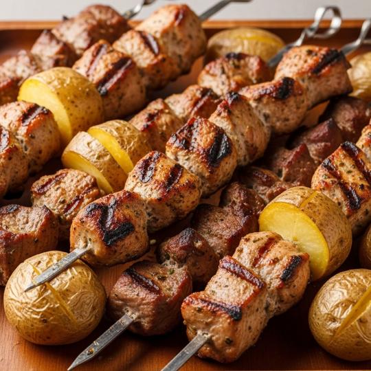 Микс шашлыка из курятины и свинины 1,5 кг / kurosvin